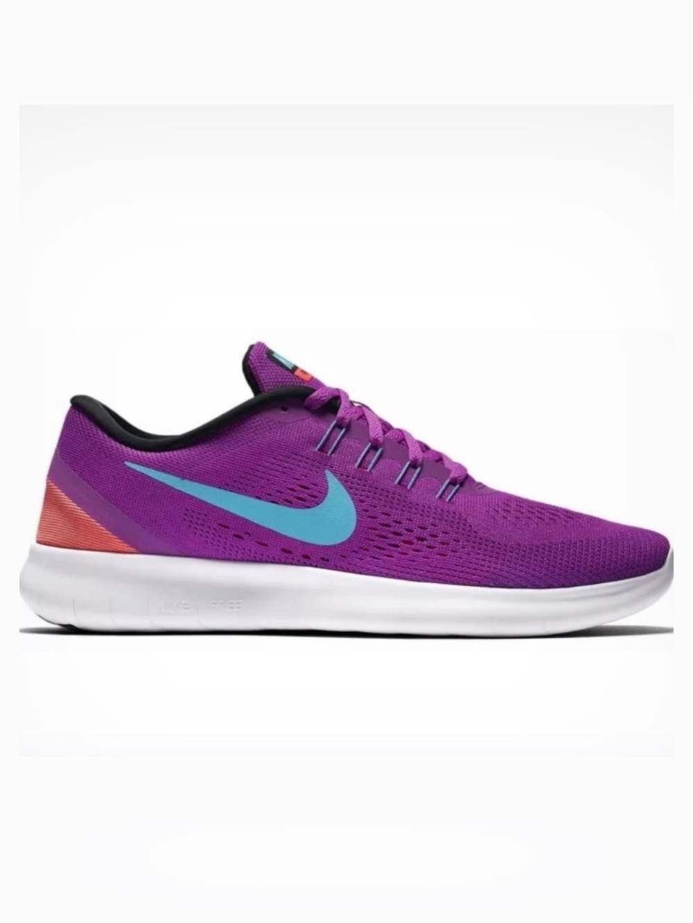 Nike Vibrant Purple Sneakers with Teal Swoosh sz 8